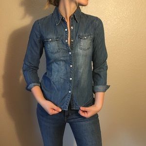 Denim Chambray Shirt XS